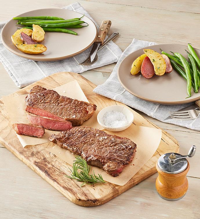 Bison New York Strip Steaks Two 8 Ounce