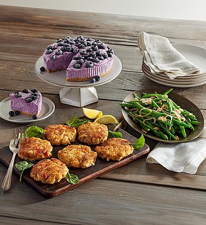 Wild Crab and Shrimp Cakes Easy-Does-It Dinner