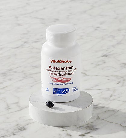 MSC Astaxanthin in Wild Alaskan Sockeye Salmon Oil Dietary Supplement