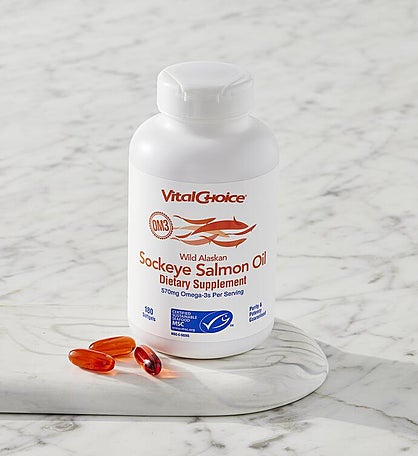 MSC Wild Alaskan Sockeye Salmon Oil Dietary Supplement