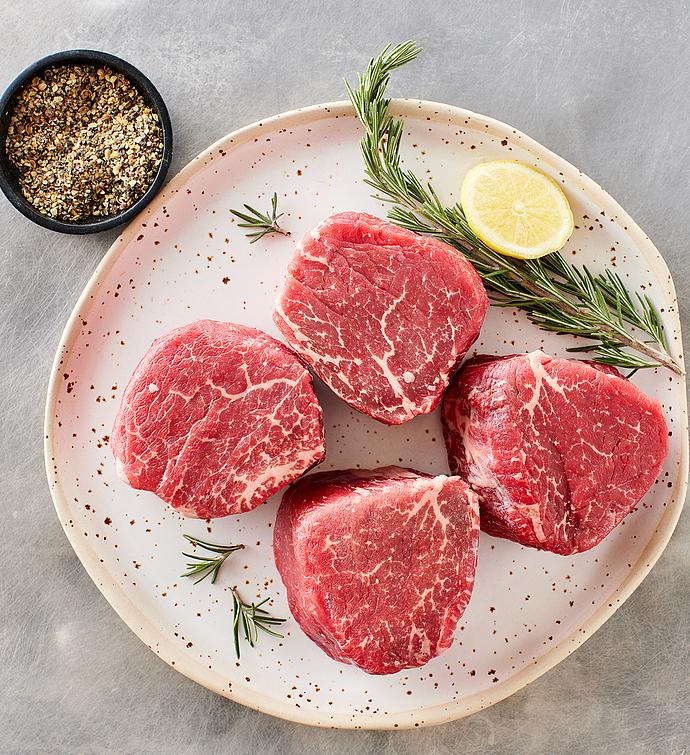 Grass-Fed Beef Filets Mignons - Four 6-Ounce