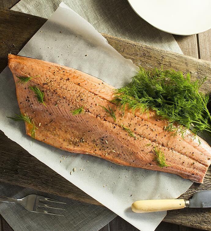 MSC Wild Alaskan Sockeye Salmon Whole Fillets - 4.6 lb box