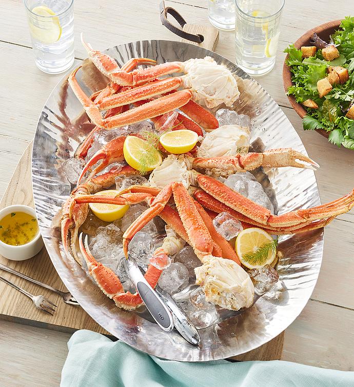 Wild Alaskan Snow Tanner Crab Sections cooked, cleaned & split