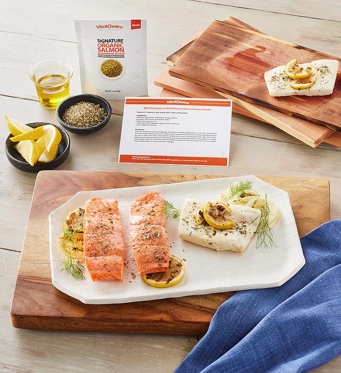 Cedar Planked Sockeye and Halibut Recipe Kit