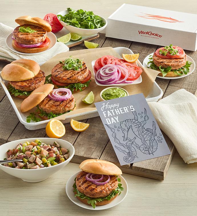 MSC Deluxe Wild Sockeye Salmon Burgers for Dad