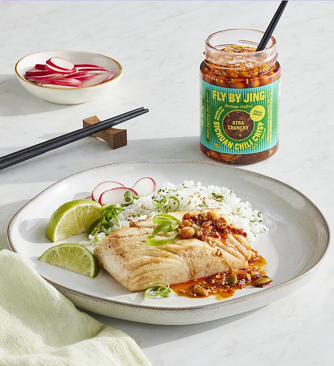 MSC Wild Alaskan Halibut with FLY BY JING Xtra Crunchy Sichuan Chili Crisp