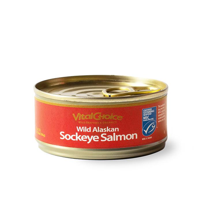 MSC Canned Sockeye Salmon   with edible skin and bones