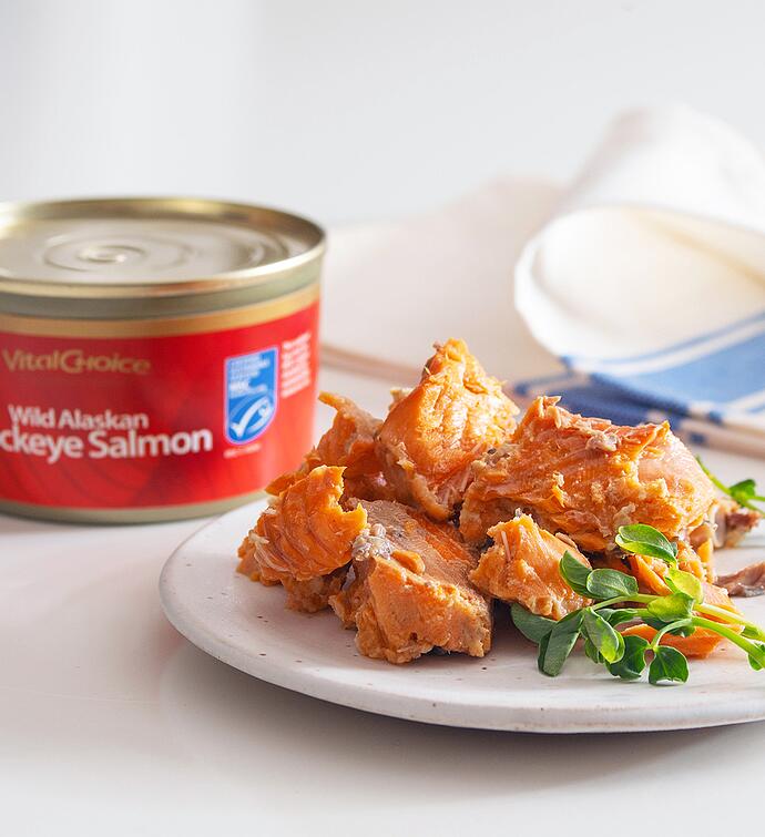 MSC Canned Sockeye Salmon   with edible skin and bones