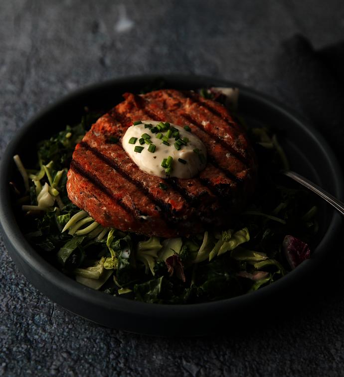 Deluxe Wild Sockeye Salmon Burgers - 5 oz each