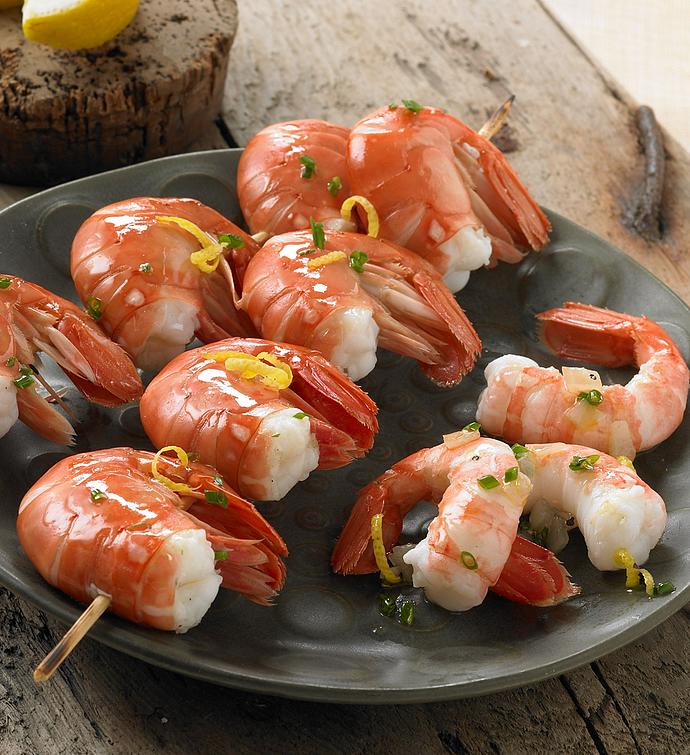 Wild Alaskan Spot Prawns frozen in seawater Vital Choice