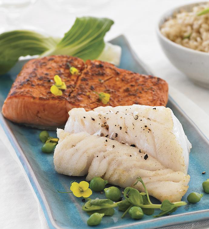 MSC Wild Alaskan Coho  Silver  Salmon & Cod Duo