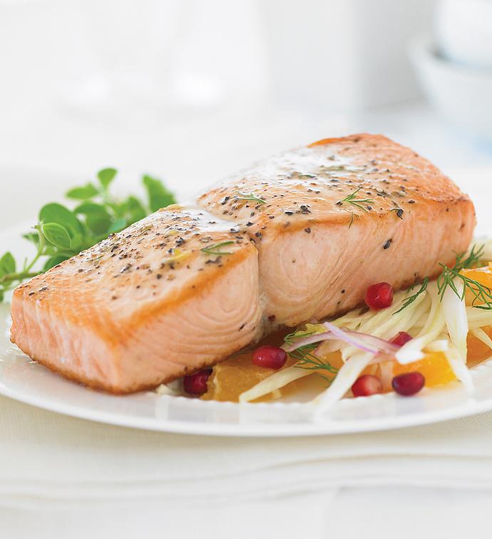Wild Pacific King Salmon skinless portions